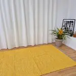 Large Mustard Yellow Cream Rug - 150x200cm - Traditional Rug