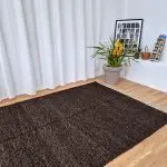 Large Cocoa Brown Rug - 150x200cm - Traditional Rug