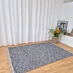 Large Black Grey Silver Glitter Rug - 150x200cm - Traditional Rug
