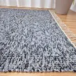 Large Black Grey Silver Glitter Rug - 150x200cm - Traditional Rug