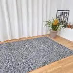 Large Black Grey Silver Glitter Rug - 150x200cm - Traditional Rug
