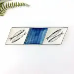 Ceramic Divided Plate With Sardines