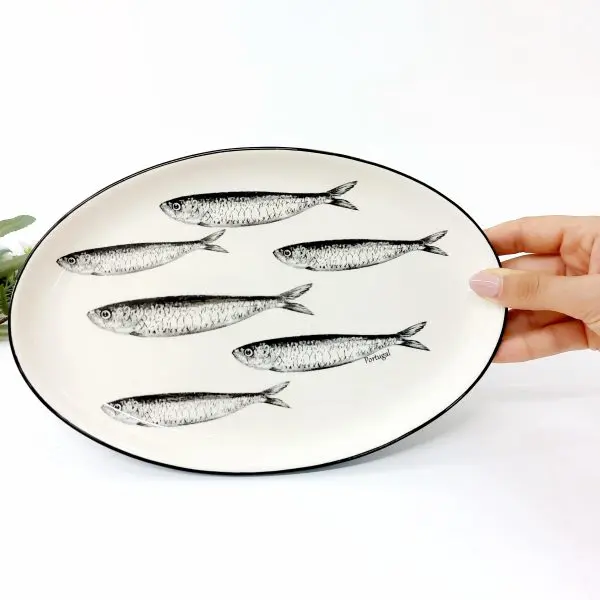Oval Plate Sardines