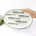 Oval Plate Sardines