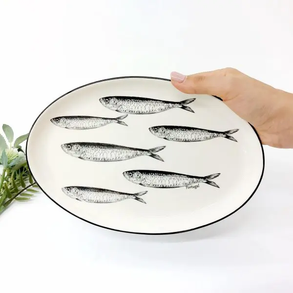 Oval Plate Sardines