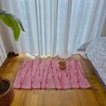Small Pink and Red Rug - 50x100cm - Soft Rug