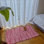Small Pink and Red Rug - 50x100cm - Soft Rug