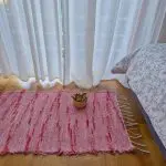 Small Pink and Red Rug - 50x100cm - Soft Rug