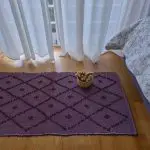 Small Purple Grape Rug - 50x100cm - Knotted Rug
