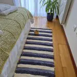 Runner Rug Cream Black Grey - 50x200cm - Soft Rug