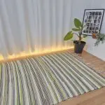 Large Camel White Green Rug - 150x200cm - Traditional Rug