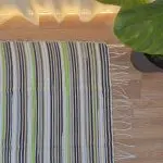 Large Camel White Green Rug - 150x200cm - Traditional Rug