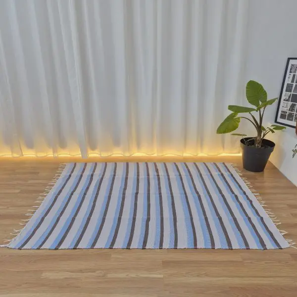 Large Light Purple Blue Brown Rug - 150x200cm - Traditional Rug