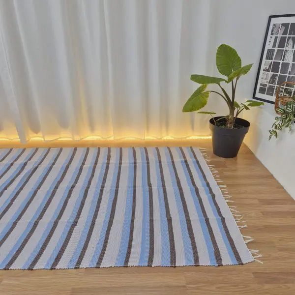 Large Light Purple Blue Brown Rug - 150x200cm - Traditional Rug
