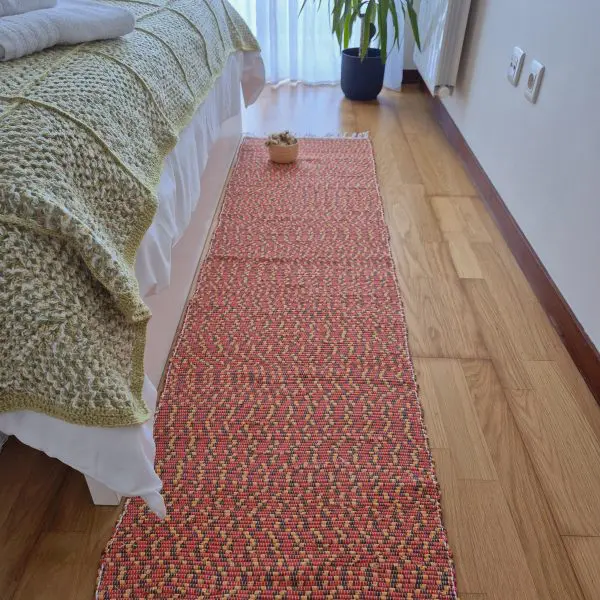 Long Runner Orange Brown Yellow - 50x300cm - Traditional Rug