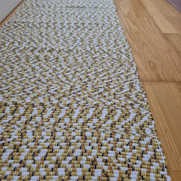 Long Rug Runner White Green Black - 50x300cm - Traditional Rug