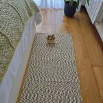 Long Rug Runner White Green Black - 50x300cm - Traditional Rug