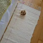 Runner Cream Rug With Double Pink Line L - 50x200cm - Soft Rug