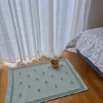 Small Green Rug - 50x90cm - Knotted Rug