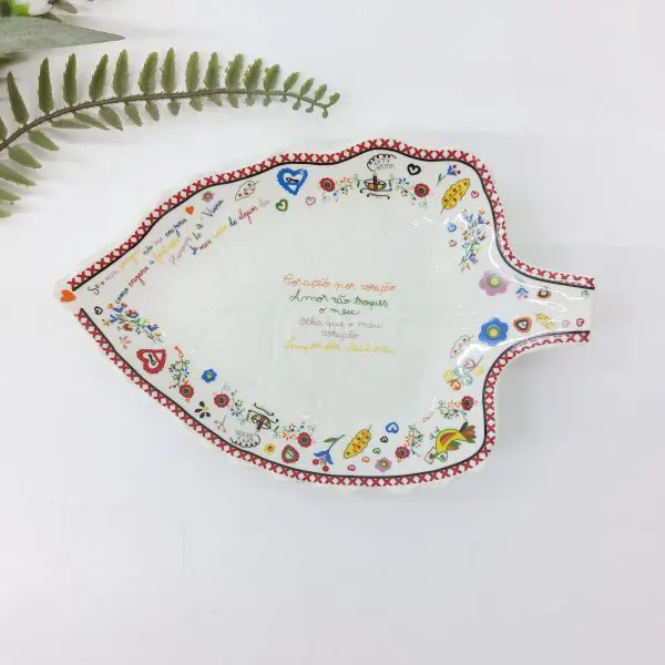 Vintage Leaf Plate Portugal