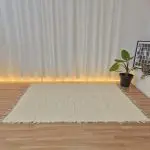 Extra Large Cream Rug - 170x240cm - Soft Rug