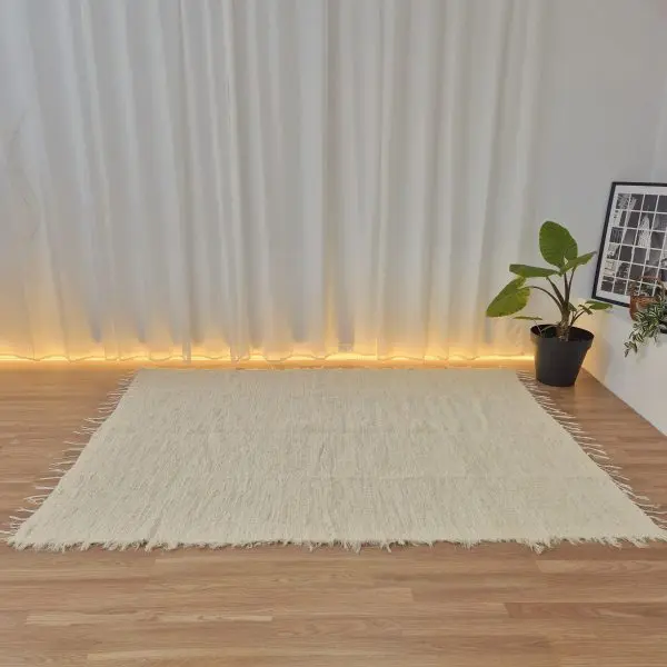 Extra Large Cream Rug - 170x240cm - Soft Rug