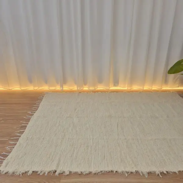Extra Large Cream Rug - 170x240cm - Soft Rug