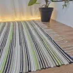 Large Camel White Green Rug - 150x200cm - Traditional Rug