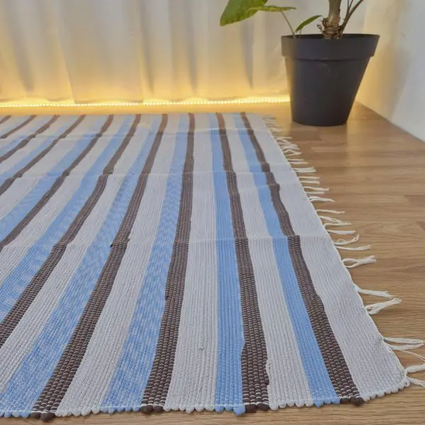 Large Light Purple Blue Brown Rug - 150x200cm - Traditional Rug