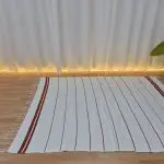 Large White and Terracotta Rug - 150x200cm - Traditional Rug