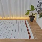 Large White and Terracotta Rug - 150x200cm - Traditional Rug