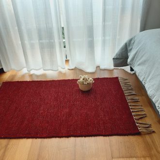 recycled red wine rug
