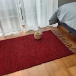 Small Red Wine Rug - 60x110cm - Ring Line Rug