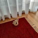 Small Red Wine Rug - 60x110cm - Ring Line Rug