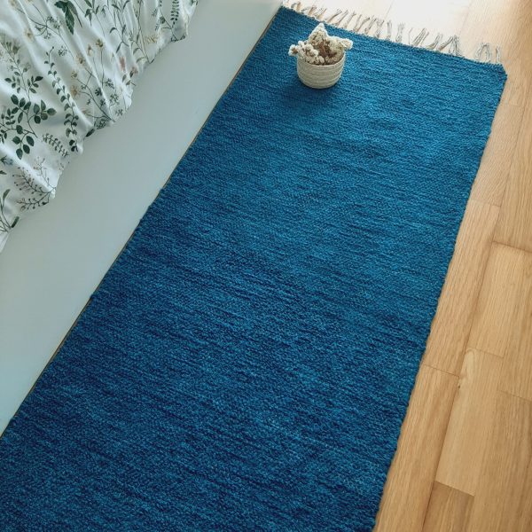 Runner Rug Teal Blue - 60x200cm - Ring Line Rug
