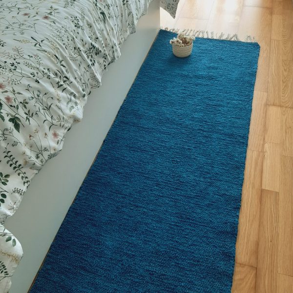 Runner Rug Teal Blue - 60x200cm - Ring Line Rug