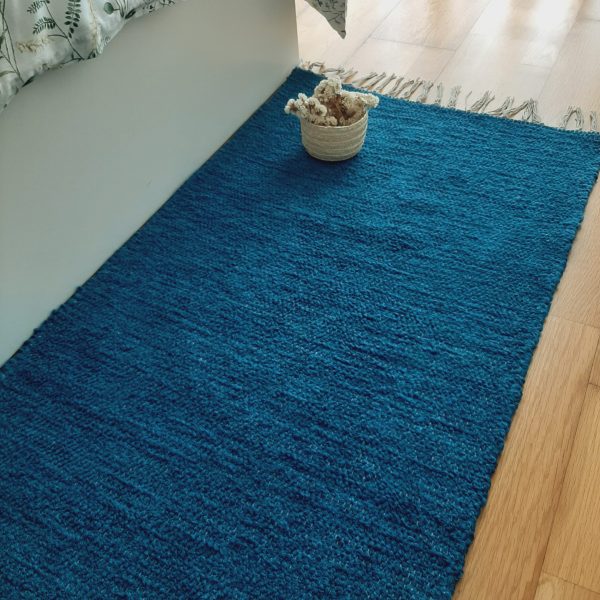 Runner Rug Teal Blue - 60x200cm - Ring Line Rug