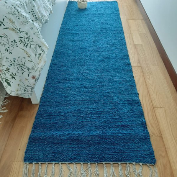 Runner Rug Teal Blue - 60x200cm - Ring Line Rug