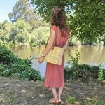 Reed Shoulder Bag with Leather Handles