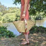 Straw Bag with Rope Handles