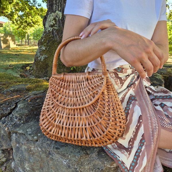 Wicker Basket Bag