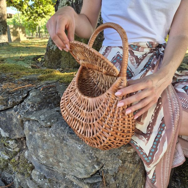 Wicker Basket Bag