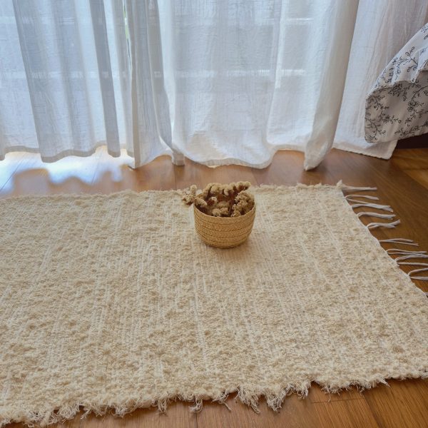 Small Cream Rug - 50x100cm - Soft Rug
