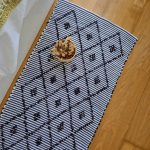 Runner Rug Black and White - 50x200cm - Knotted Rug
