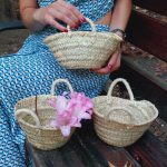 Set of 3 Mini Flowers Basket - Wedding Flower Basket