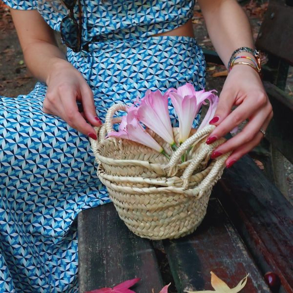 Set of 3 Mini Flowers Basket - Wedding Flower Basket
