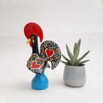 Small Multicolor Portuguese Rooster – 20cm