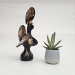 Large Black and Gold Portuguese Rooster - 30cm