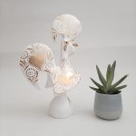 Large White and Gold Portuguese Rooster - 30cm