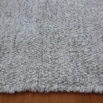 Small White and Grey Rug - 60x110cm - Ring Line Rug